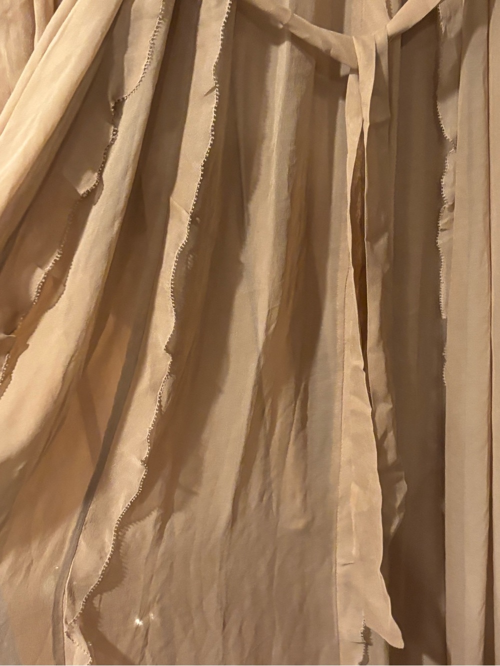 NEW ZIMMERMANN tranquility billow midi dress in tan Size 3 - Picture 13 of 16